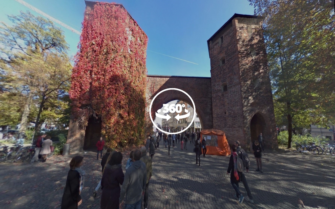 Foto 360 Trasera de la Sendlinger Tor. VidePan en Múnich