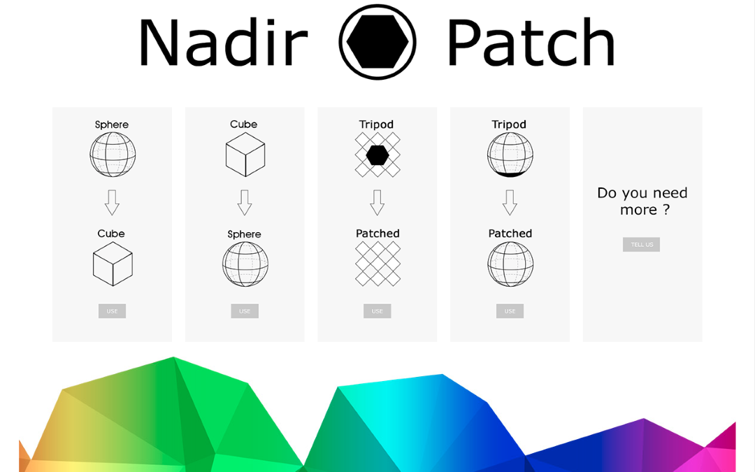 NadirPatch.com ofrece herramientas gratuitas basadas en la nube para parchear y coser fotos 360