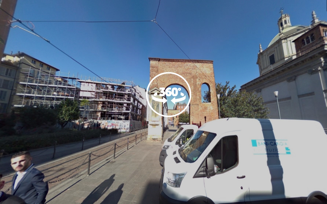 Foto 360 Arco cerca de Colonne di San Lorenzo. VidePan en Milán