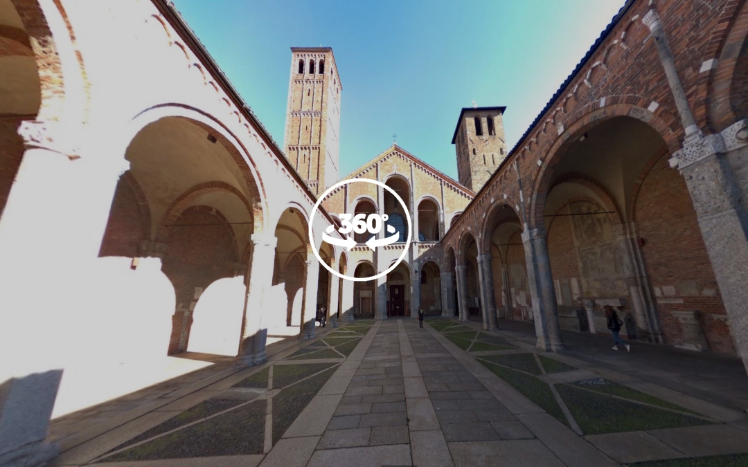 Foto 360 Basilica di Sant’Ambrogio. VidePan en Milán