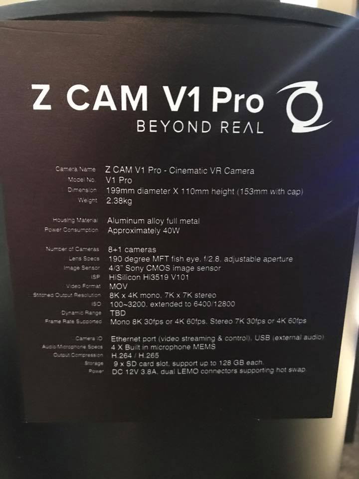 Caracteristicas Z CAM V1 Pro