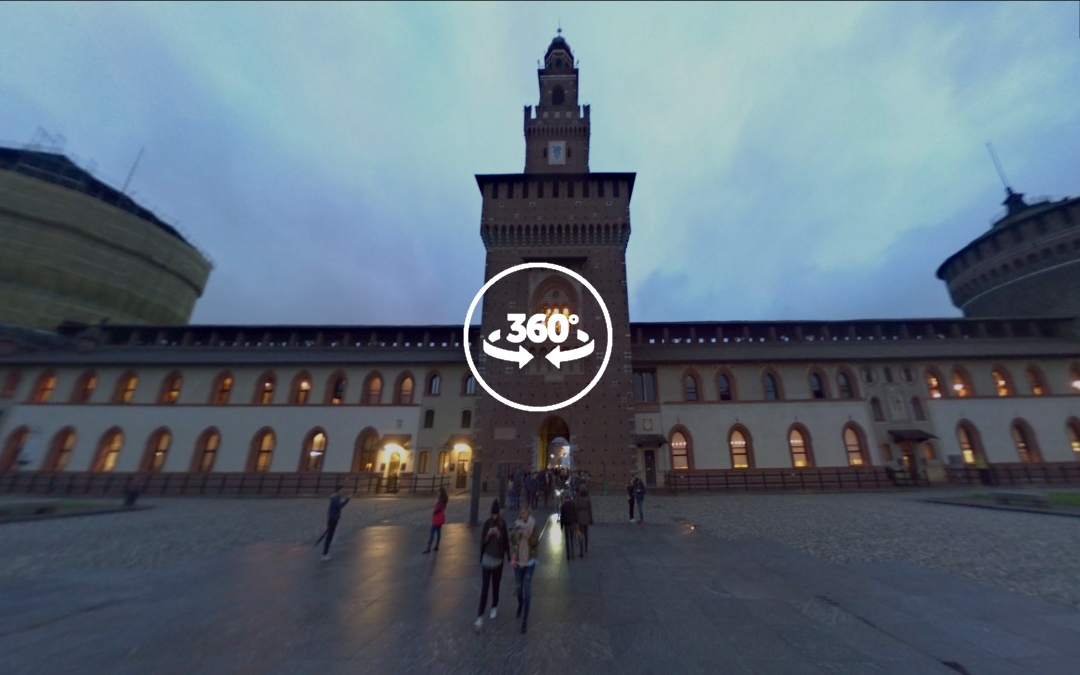 Foto 360 Castello Sforzesco. VidePan en Milán