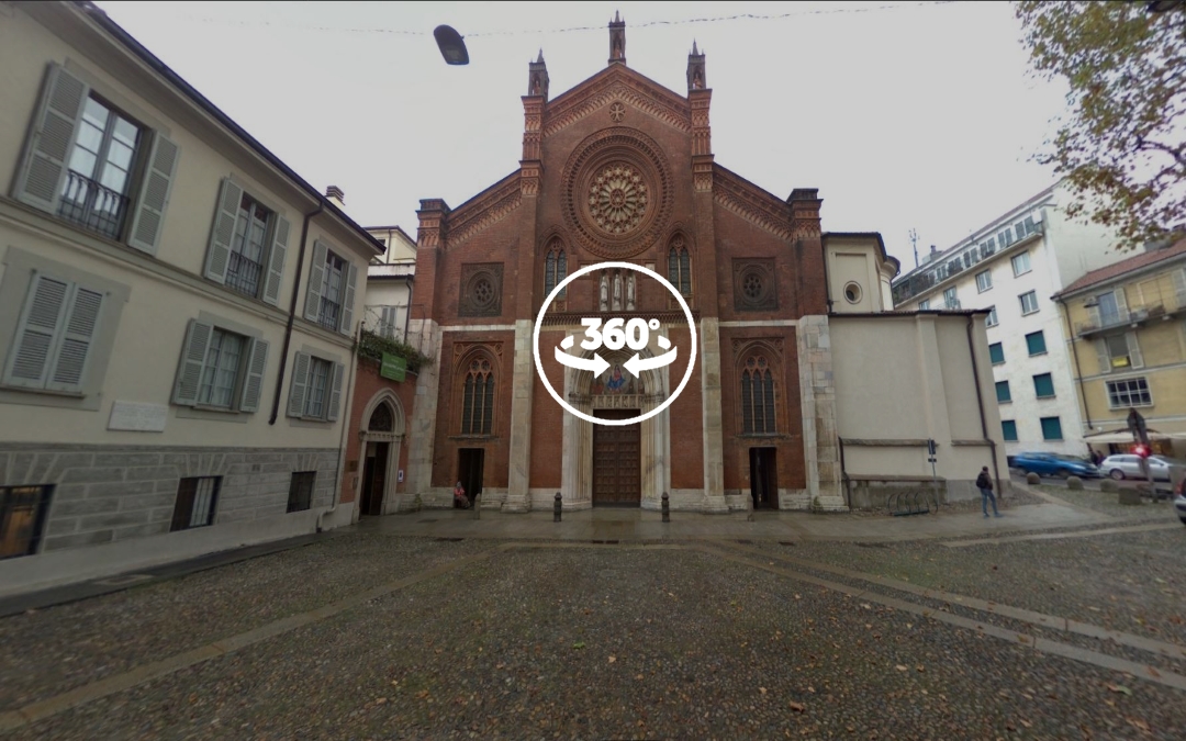 Foto 360 Entrada de la Chiesa di San Marco. VidePan en Milán