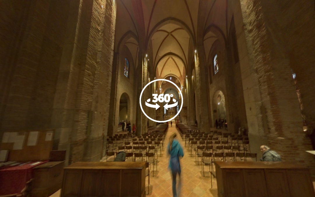 Foto 360 Interior de la Basilica di San Simpliciano. VidePan en Milán