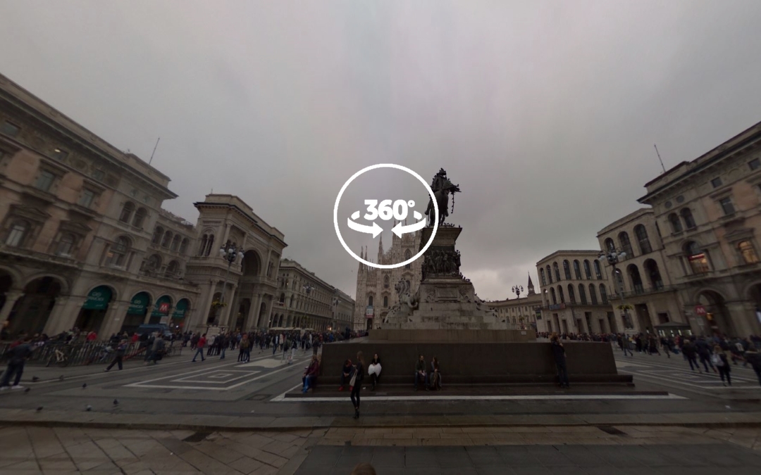 Foto 360 Monumento Equestre a Vittorio Emanuele II. VidePan en Milán