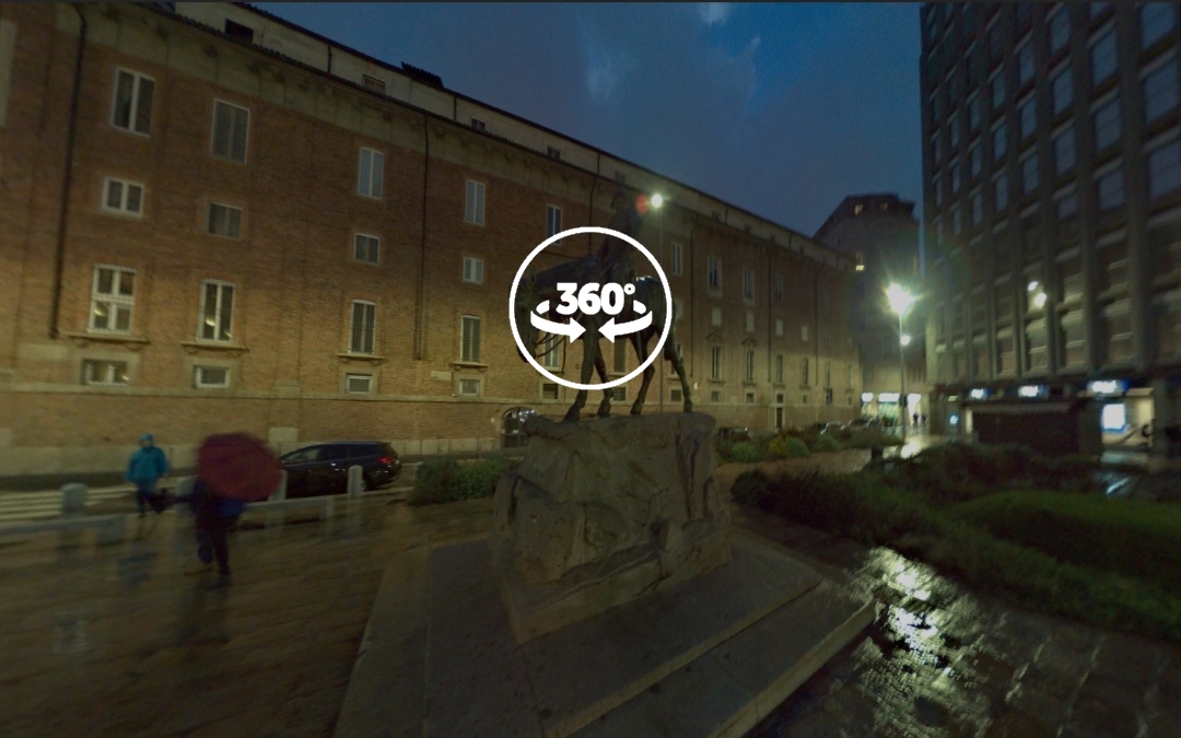 Foto 360 Monumento a Giuseppe Missori. VidePan en Milán