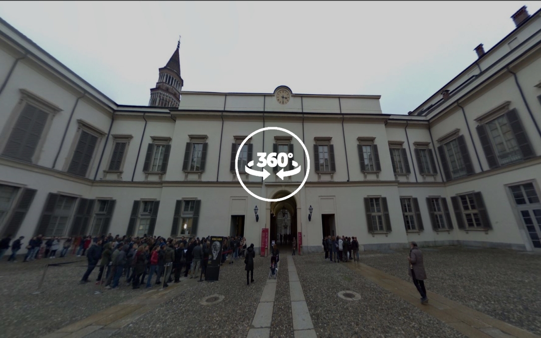 Foto 360 Patio del Palazzo Reale. VidePan en Milán