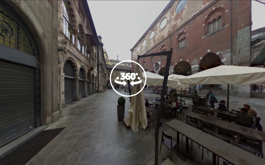 Foto 360 Piazza dei Mercanti. VidePan en Milán