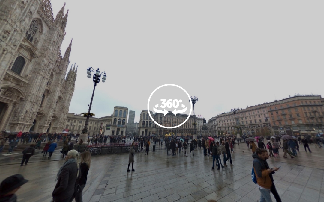 Foto 360 Piazza del Duomo. VidePan en Milán