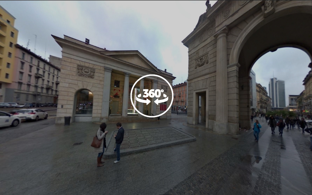 Foto 360 Plaza Sigmund Freud de Milán. VidePan en Milán