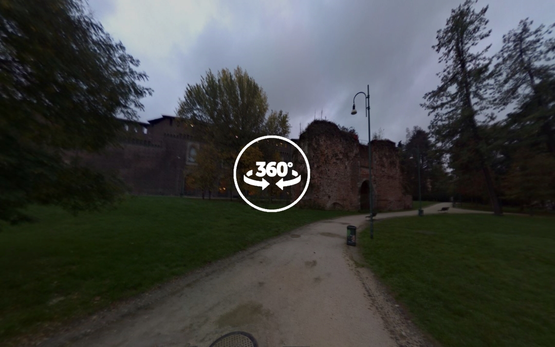 Foto 360 Ruinas en el Castello Sforzesco. VidePan en Milán