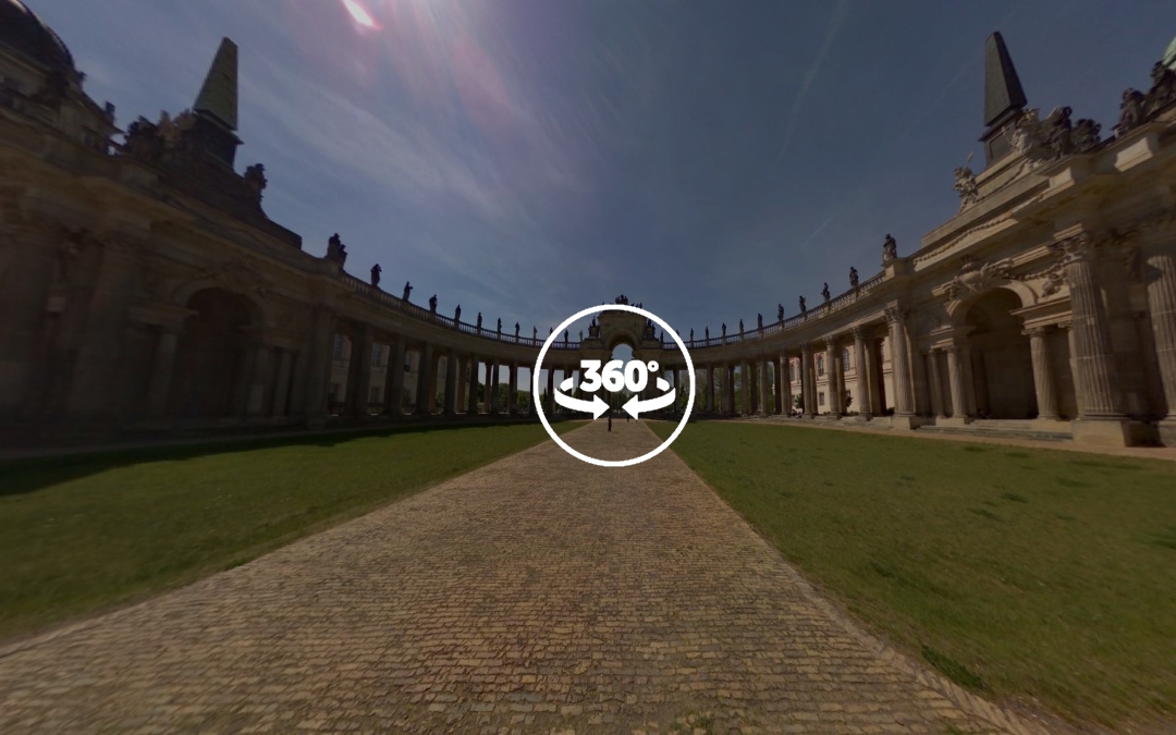 Foto 360 Arcadas de la Universidad de Potsdam. VidePan en Berlín