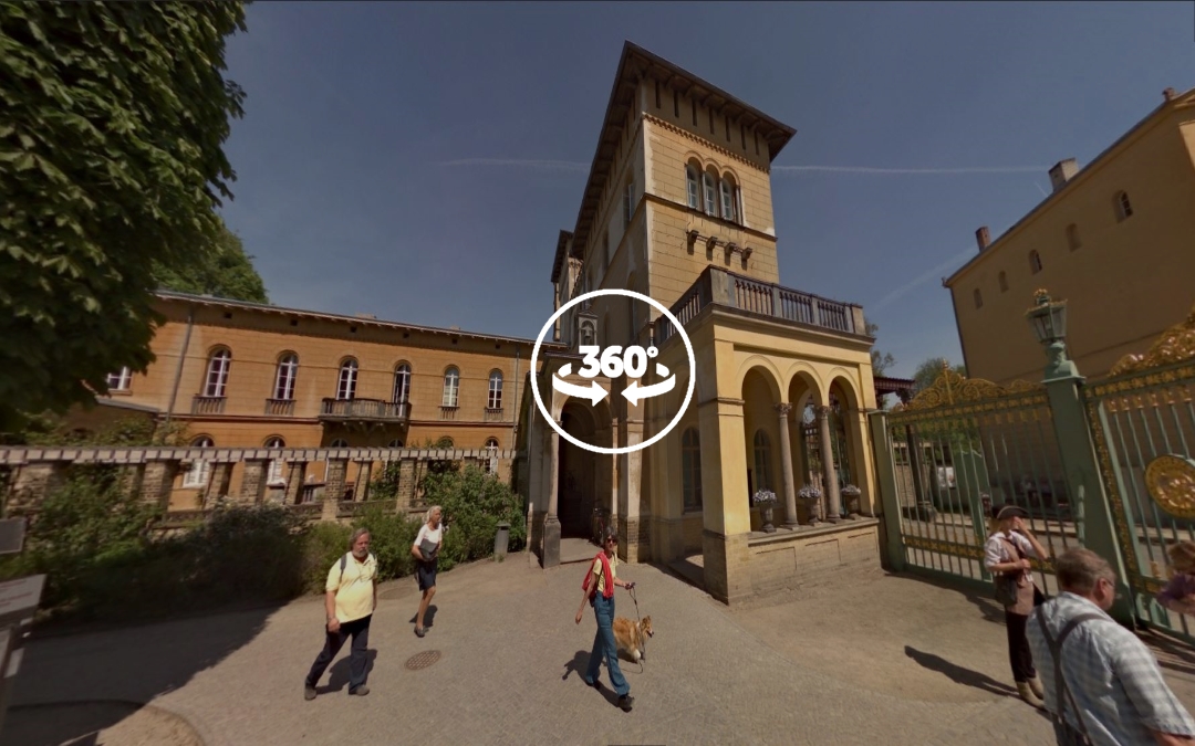 Foto 360 Centro de visitantes del Parque de Sanssouci. VidePan en Berlín