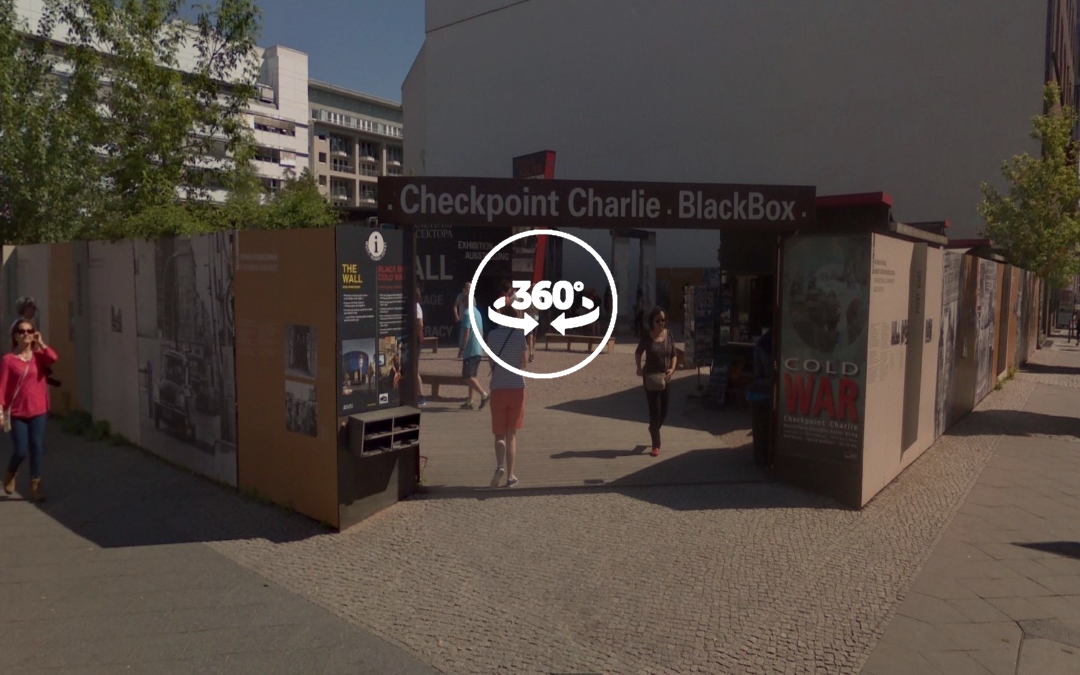 Foto 360 Checkpoint Charlie BlackBox. VidePan en Berlín