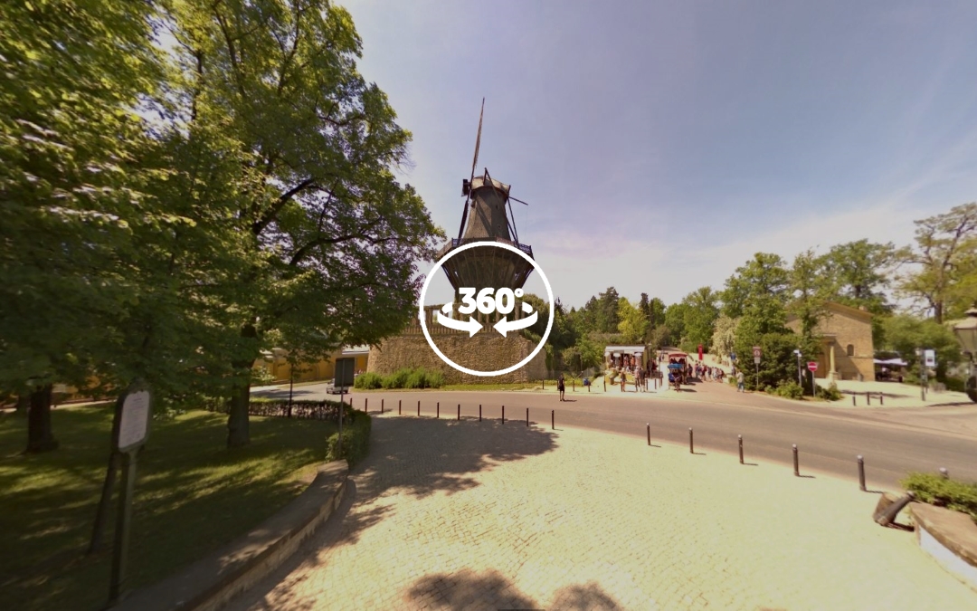 Foto 360 Historische Mühle von Sanssouci. VidePan en Berlín