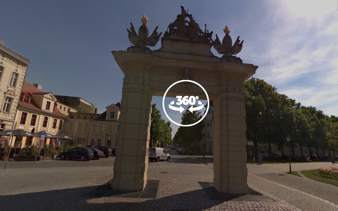 Foto 360 Puerta Jägertor de Potsdam. VidePan en Berlín