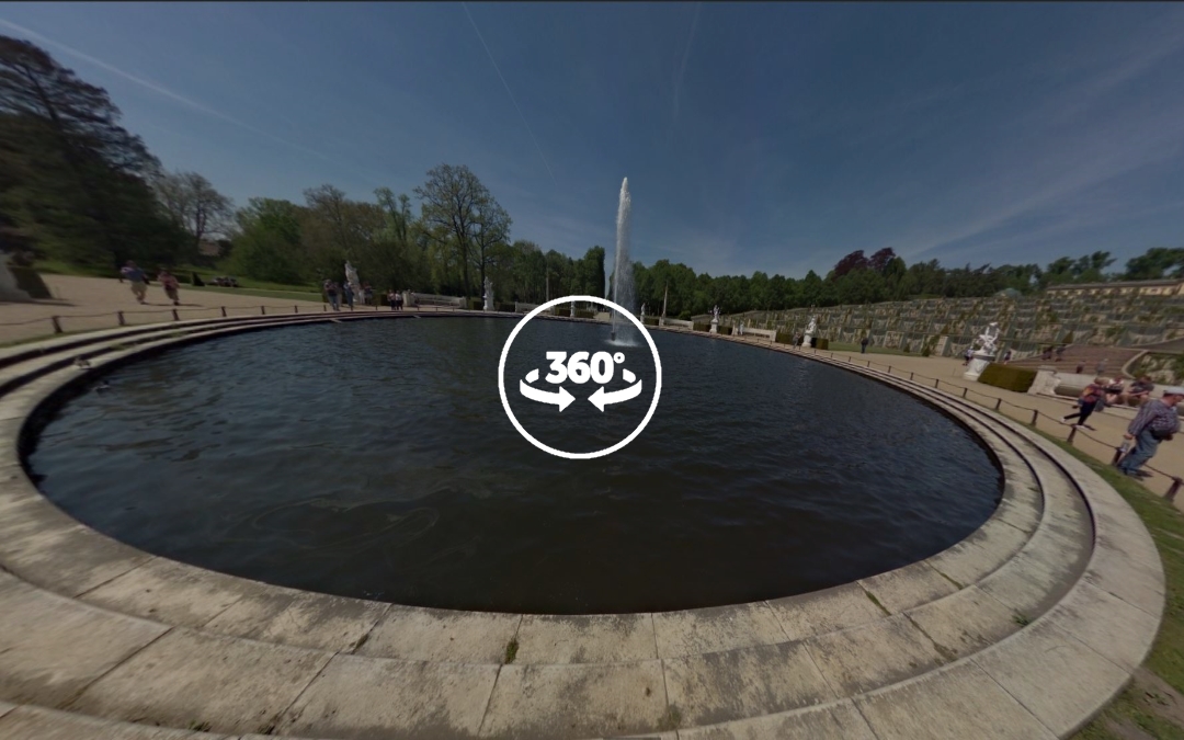 Foto 360 La Gran Fuente del Parque de Sanssouci. VidePan en Berlín