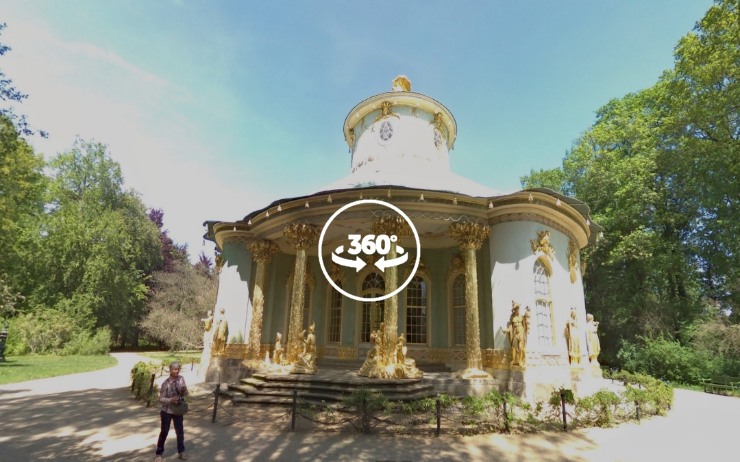 Foto 360 Pabellón chino del Parque Sanssouci. VidePan en Berlín