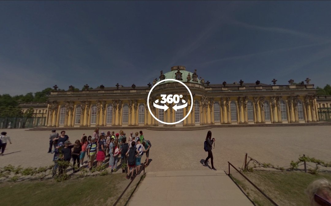 Foto 360 Palacio Sanssouci de Potsdam. VidePan en Berlín