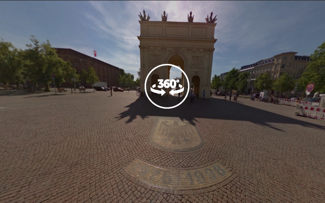 Foto 360 Puerta de Brandeburgo de Potsdam. VidePan en Berlín