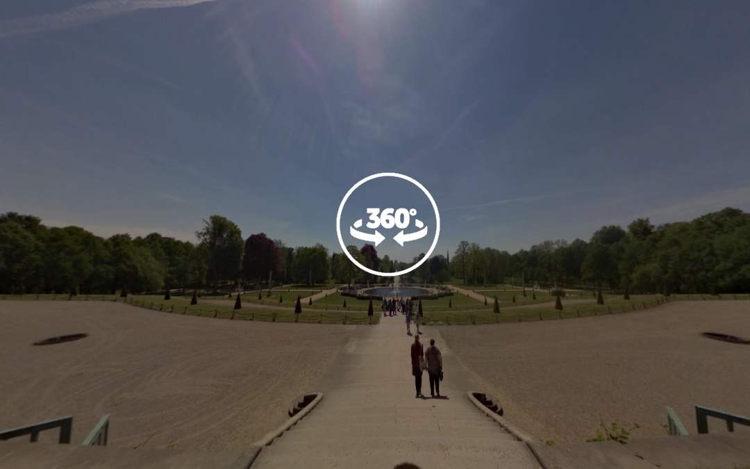 Foto 360 Vistas desde los Jardines aterrazados del Parque Sanssouci. VidePan en Berlín