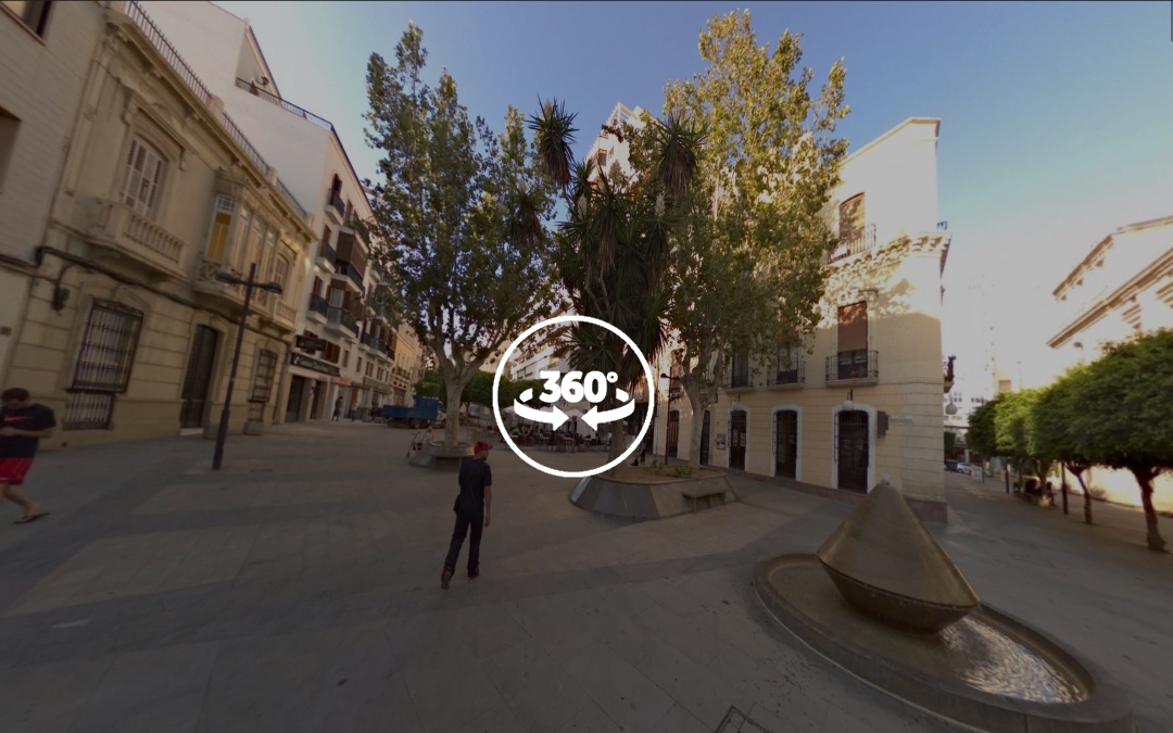 Foto 360 Plaza de Pablo Cazard. VidePan en Almería