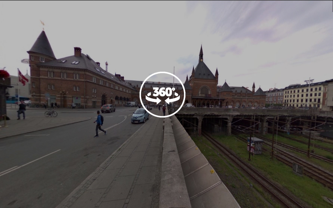 Foto 360 Københavns Hovedbanegård. VidePan en Copenhague