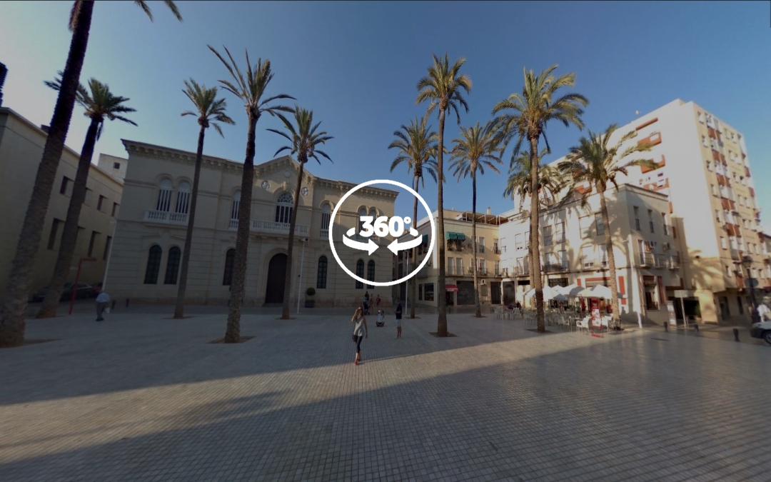 Foto 360 Plaza de la Catedral de Almería. VidePan en Almería