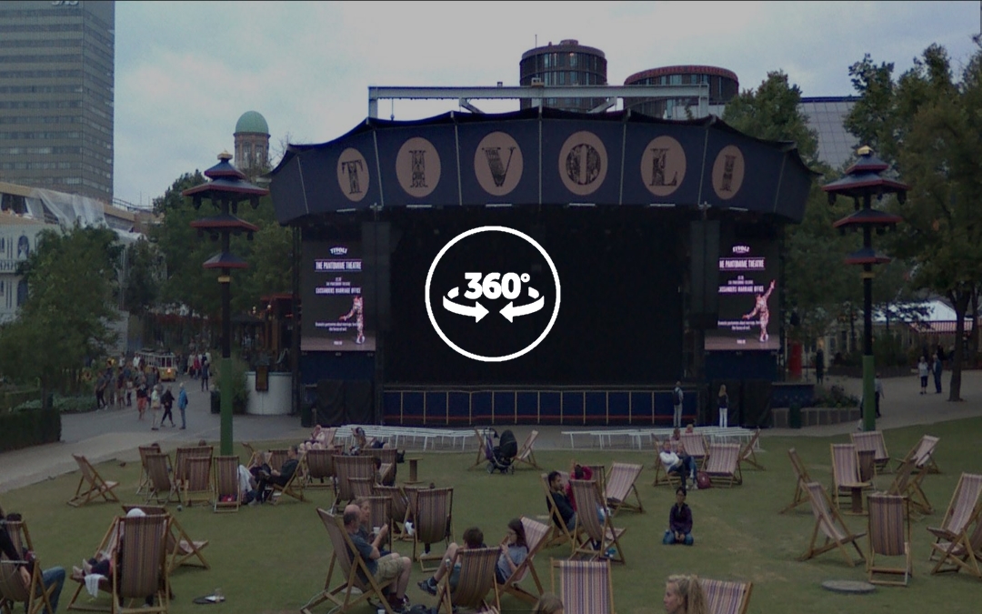 Foto 360 The Open Air Stage del Parque Tivoli de Copenhague. VidePan en Copenhague