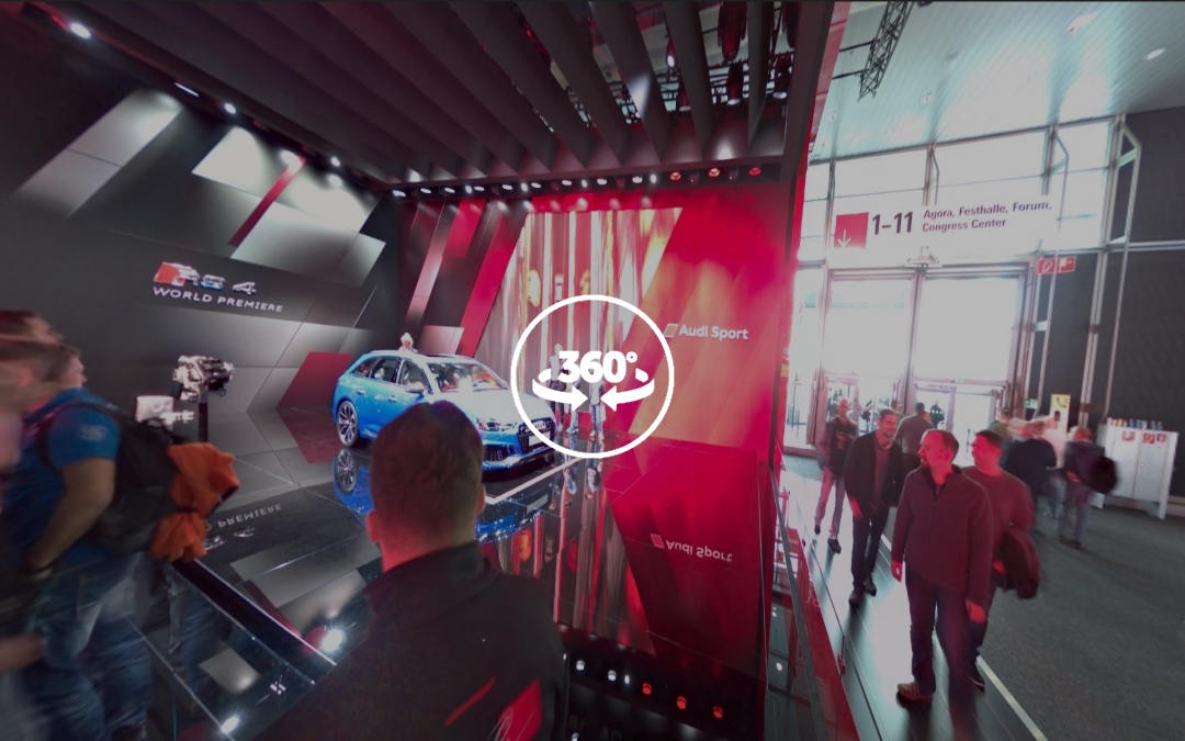 Foto 360 Audi RS4 en el IAA 2017. VidePan en Frankfurt