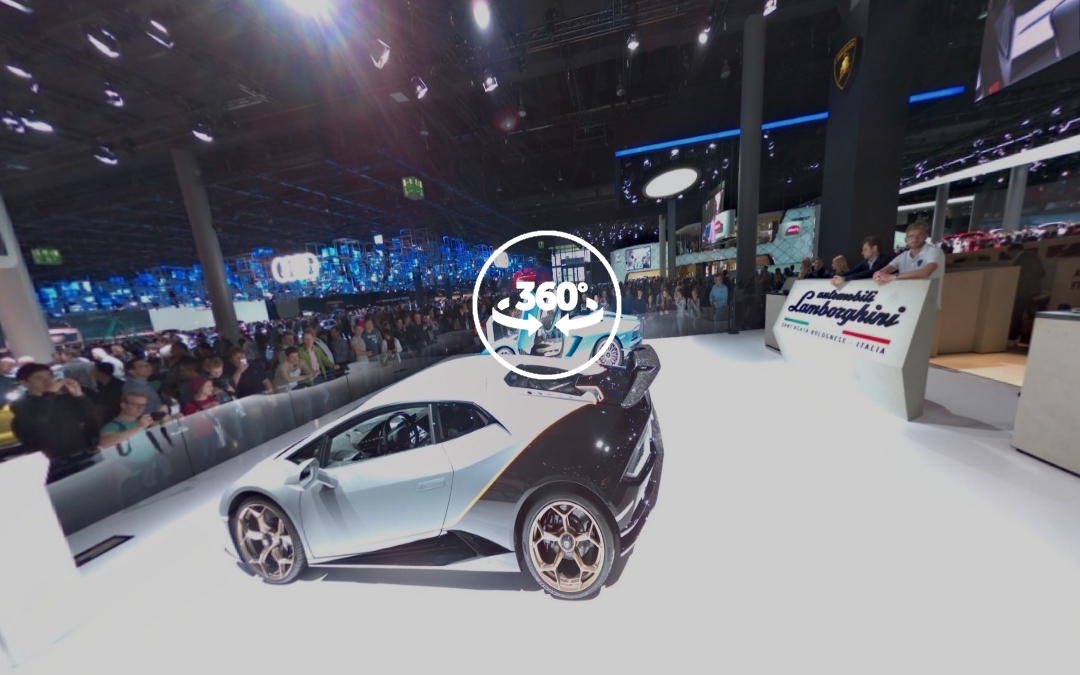 Foto 360 Stand de @Lamborghini en el IAA2017. VidePan en Frankfurt