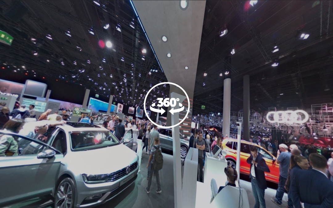 Foto 360 Volkswagen Touran de la Polizei en el IAA2017. VidePan en Frankfurt