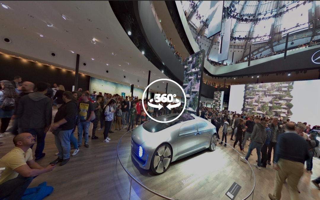 Foto 360 Mercedes-Benz F 015 en el IAA 2017. VidePan en Frankfurt