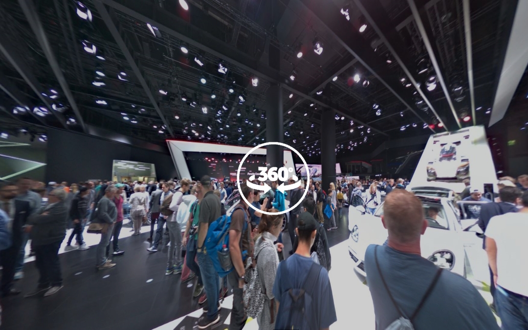 Foto 360 Stand de @Porsche en el IAA2017. VidePan en Frankfurt