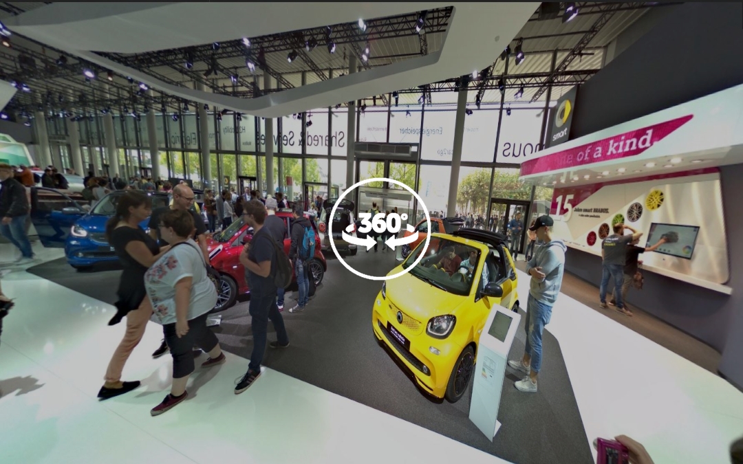 Foto 360 Stand de Smart en el IAA 2017. VidePan en Frankfurt