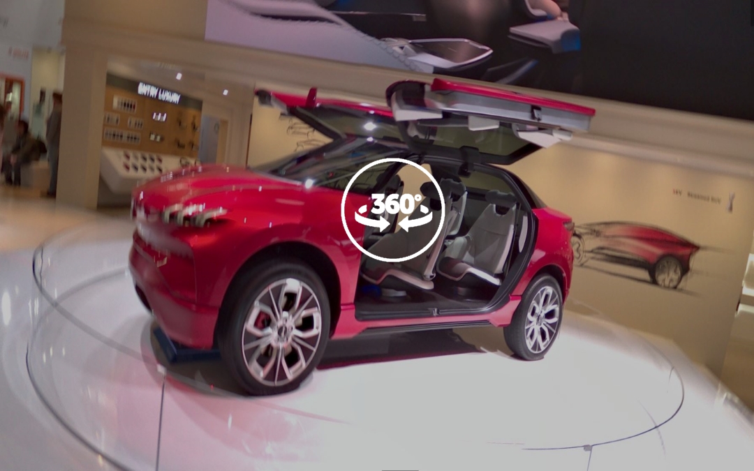 Foto 360 Wey XEV en el IAA 2017. VidePan en Frankfurt