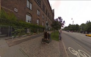 Estatua de Hans Christian Andersen en la Rådhuspladsen