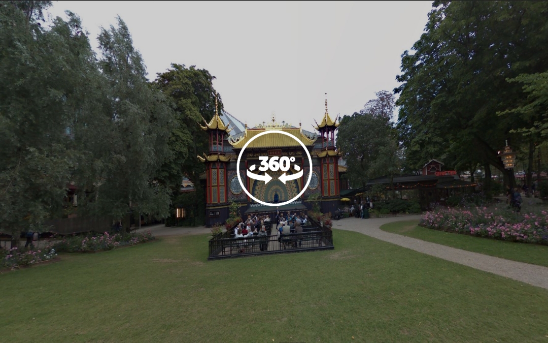 Foto 360 Teatro de Pantomima en el parque Tivoli de Copenhague. VidePan en Copenhague