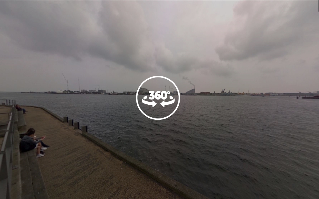 Foto 360 Vistas desde Langelinie Marina. VidePan en Copenhague