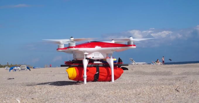 Salvavidas para drones. #VidePan protege sus drones del agua.