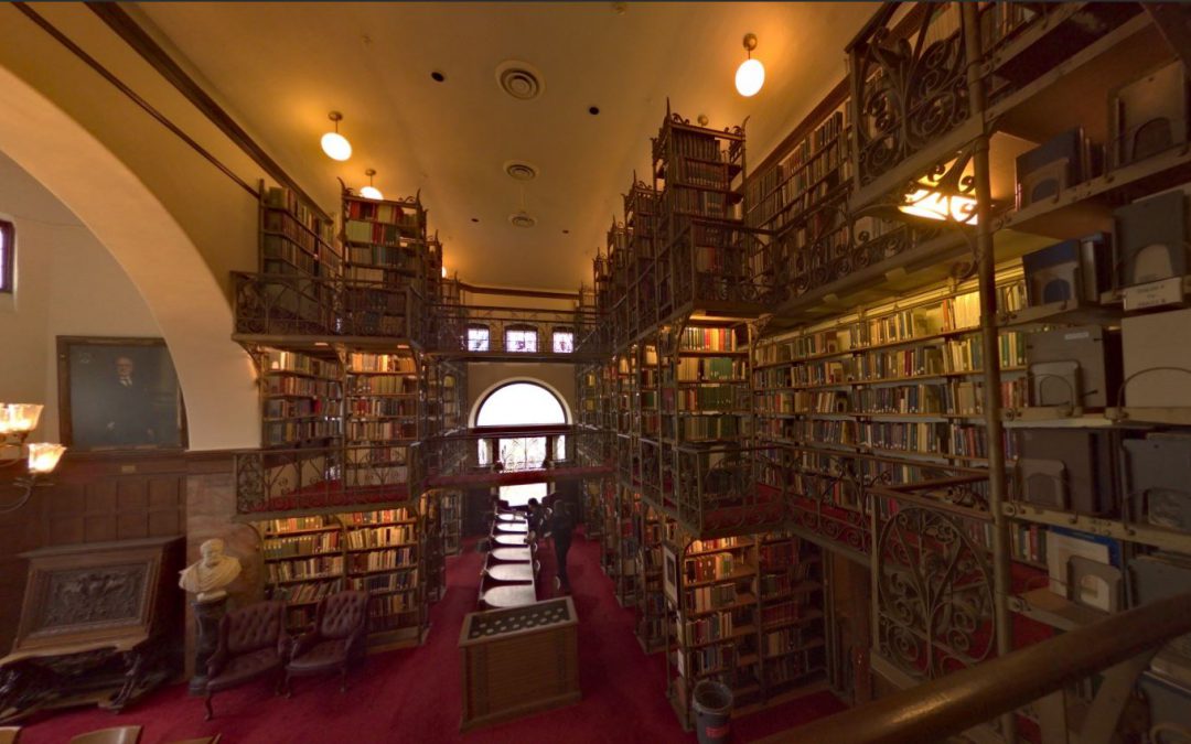 Foto 360 Sala de lectura Blanca.Biblioteca Uris