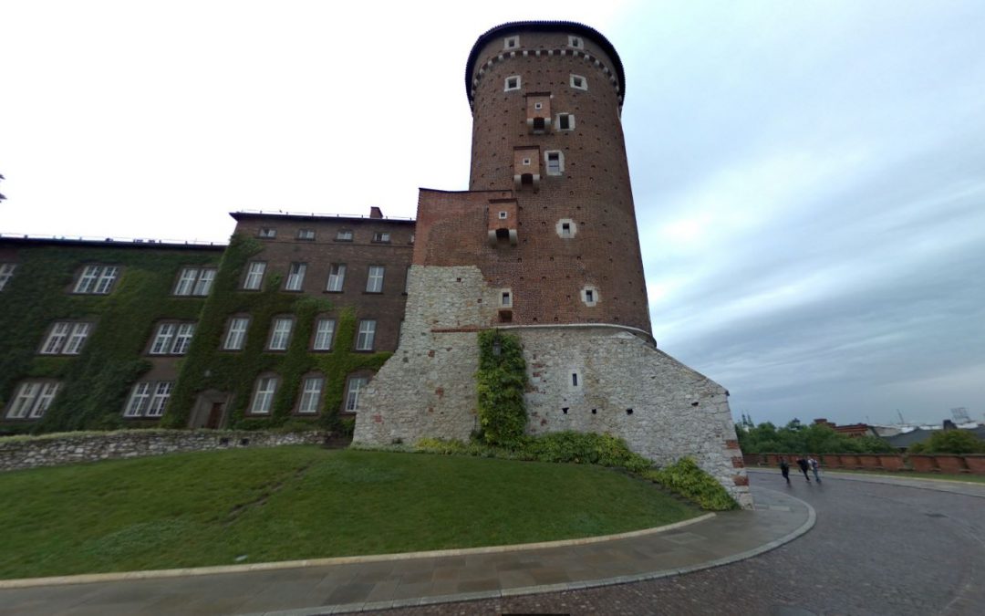 Foto 360 Torre de Sandomierz de Cracovia. VidePan en Polonia.