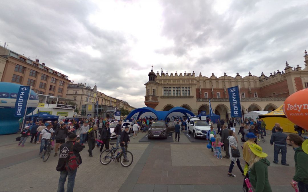 Foto 360 Stand de @HyundaiEurope en Cracovia. VidePan en Polonia