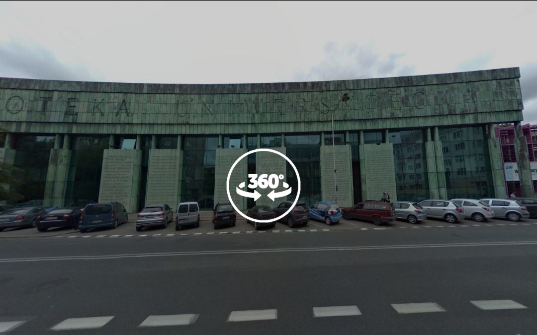 Foto 360 Biblioteca de la Universidad de Varsovia(II). VidePan en Polonia