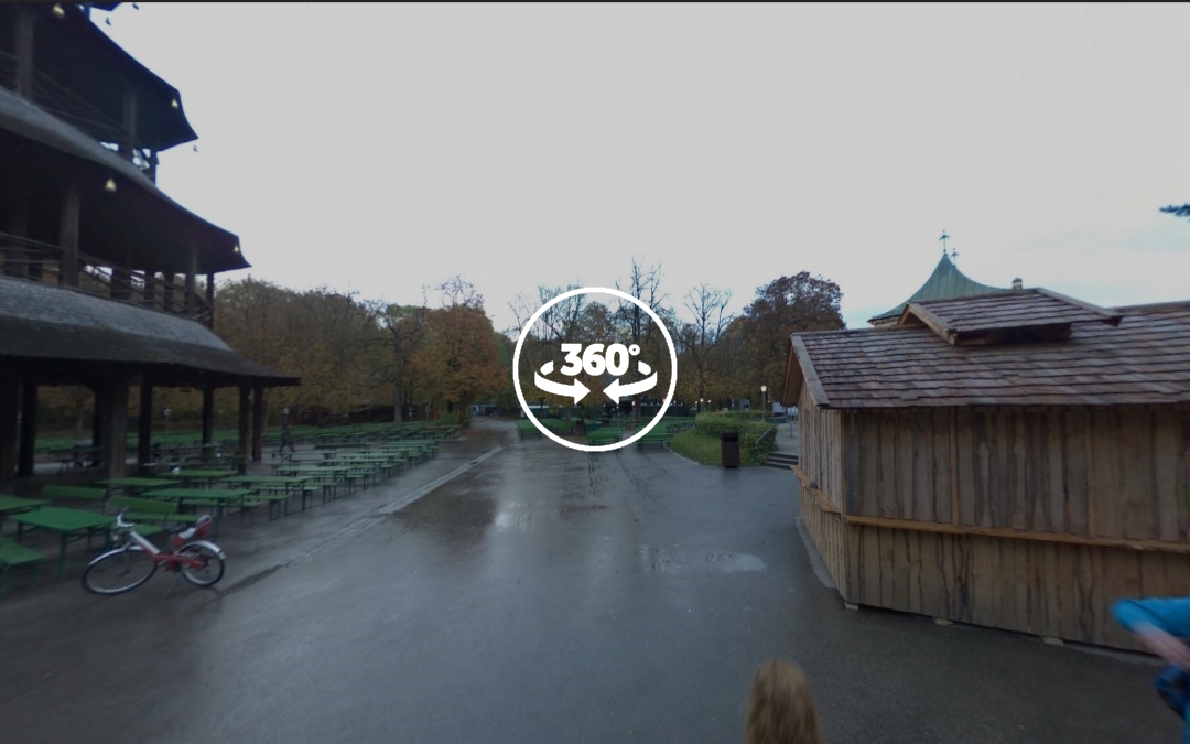 Foto 360 Biergarten del englischer garten. VidePan en