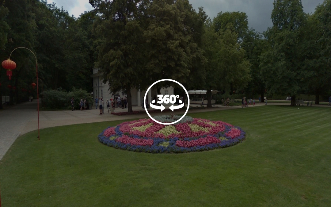 Foto 360 Decoración floral del Parque Lazienki. VidePan en Polonia