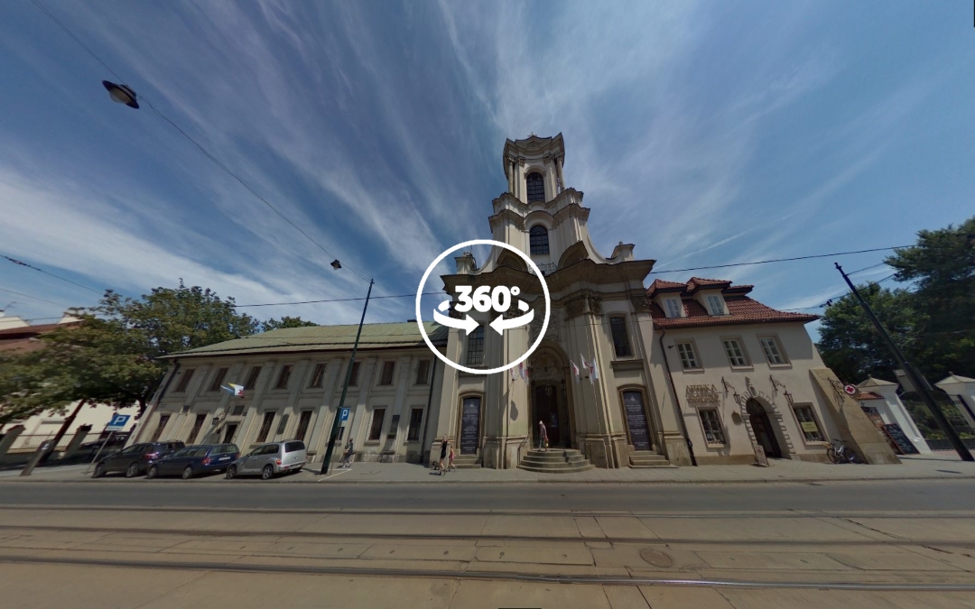 Foto 360 Iglesia de la Santa Trinidad en Cracovia. VidePan en Polonia