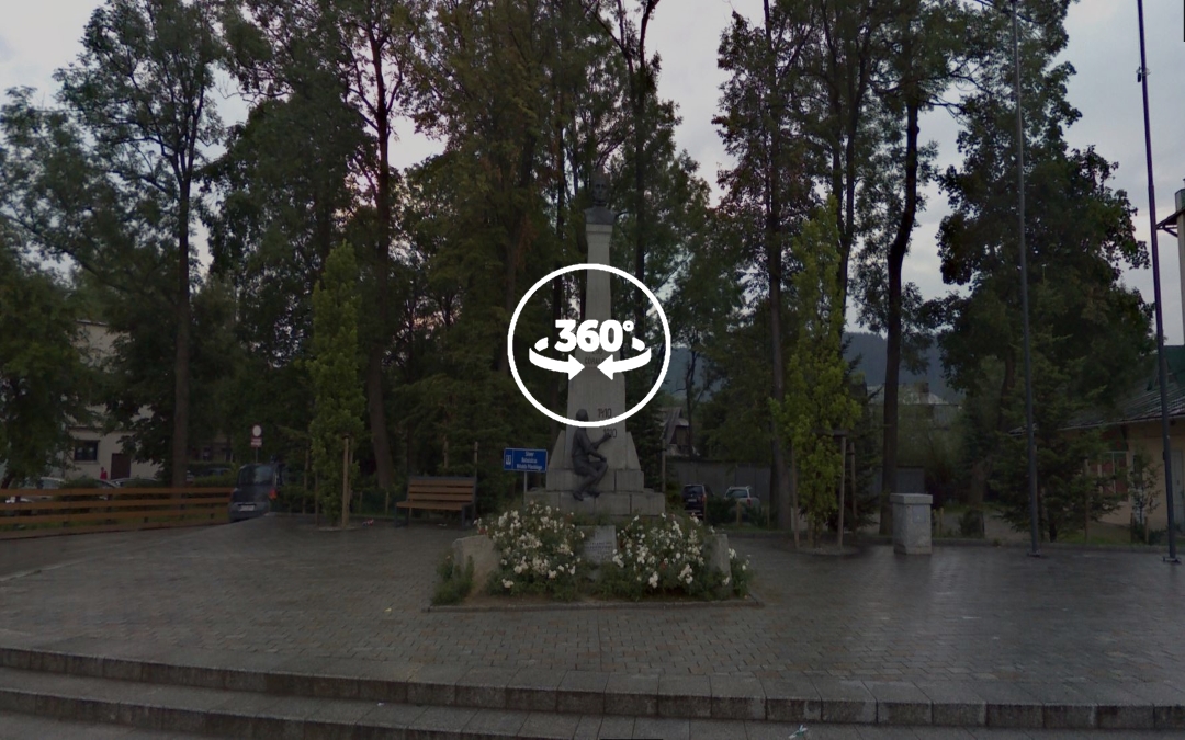 Foto 360 Monumento Grunwald (Jagiello) de Zakopane. VidePan en Polonia
