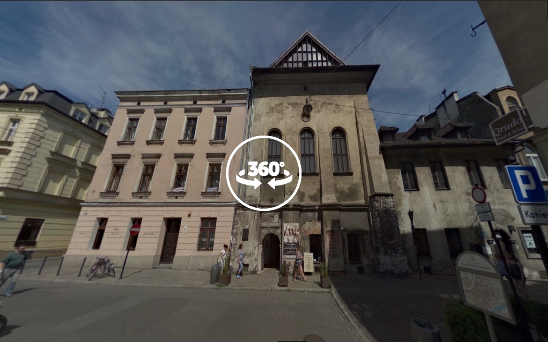 Foto 360 Sinagoga Alta (Sinagoga Wysoka) de Cracovia. VidePan en Polonia