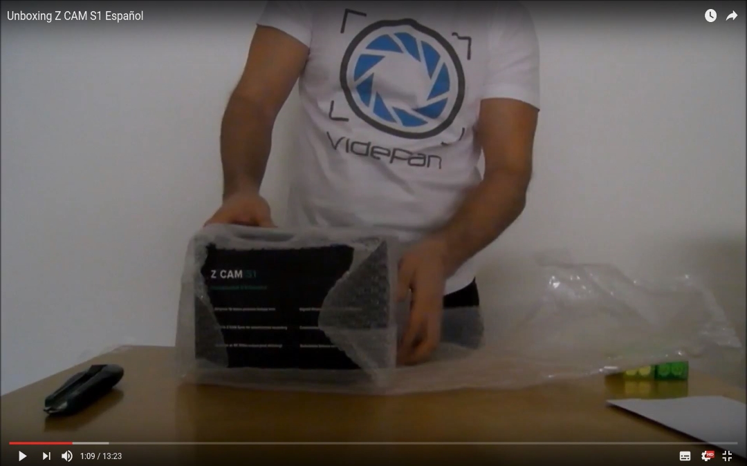 Vídeo de Unboxing / desempaquetado de la cámara Z CAM S1